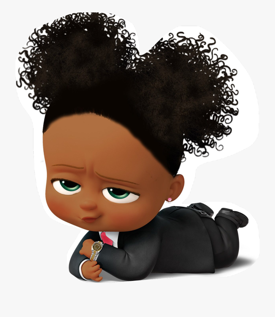 #bossbaby #png #freetoedit - African American Boss Baby Girl Png, Transparent Clipart
