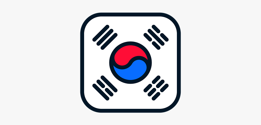 South Korea, South Korea Icon, Southkorea Flag - Flag Icon Png Korea, Transparent Clipart
