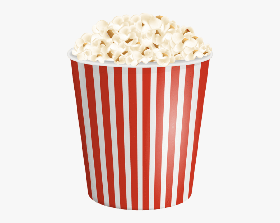 Popcorn Clipart Transparent - Large Bucket Of Popcorn , Free Transparent Cl...