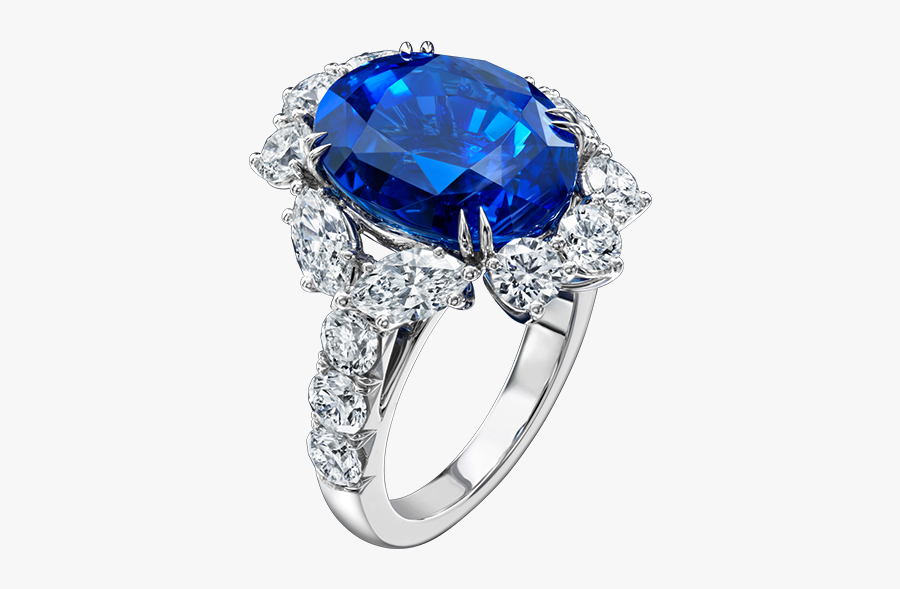 Gemstone Diamond Rings Fine - Harry Winston Sapphire Ring, Transparent Clipart