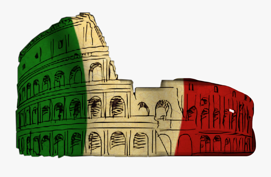 #italy #coliseum #italian #rome #roman - Illustration, Transparent Clipart