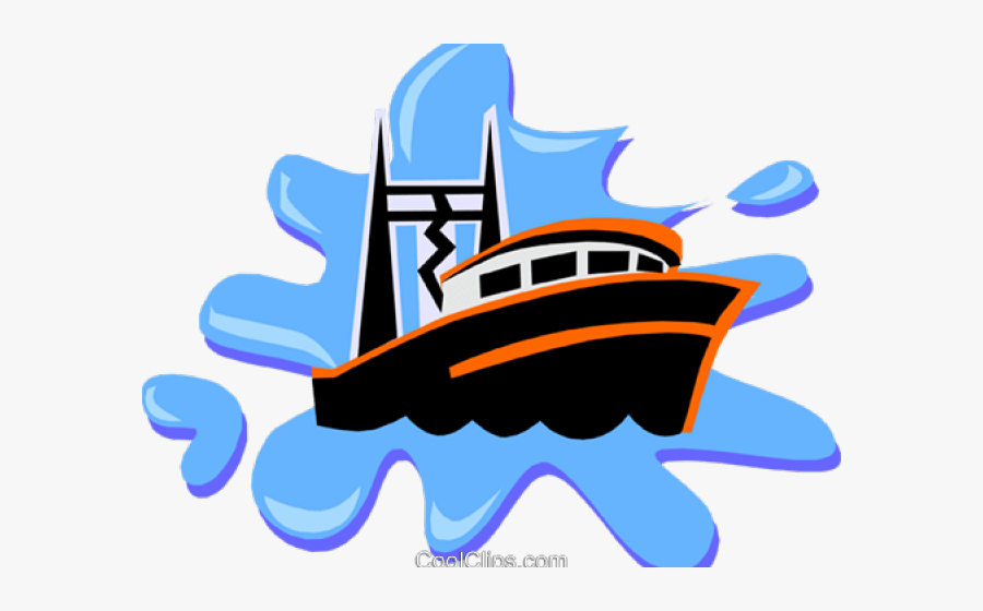 Fishing Boat Clipart Pescar - Fish Jumping Png Clipart, Transparent Clipart