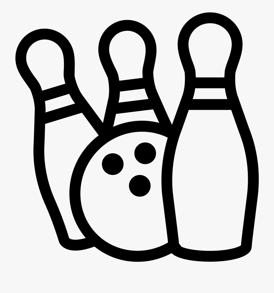 Bowling Ball Silhouette Png, Transparent Clipart