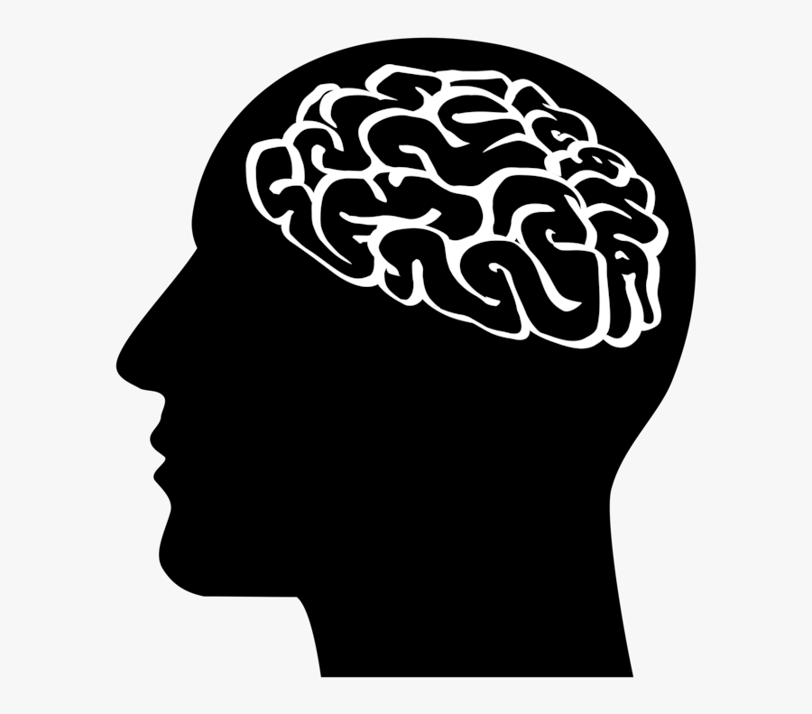 Head,neck,organ - Brain Silhouette, Transparent Clipart