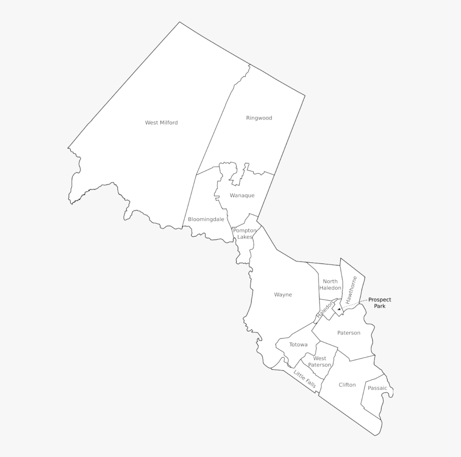 Map Of Towns In Passaic County Nj , Free Transparent Clipart - ClipartKey