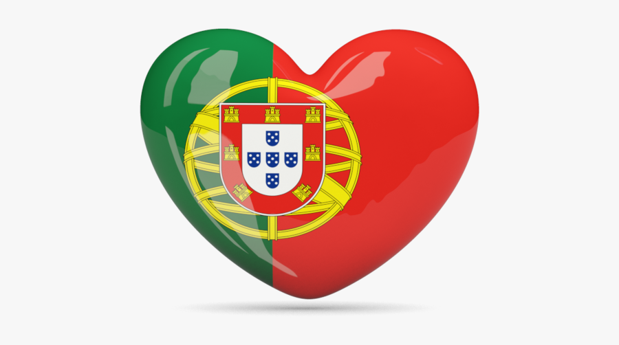 Clip Art Flag Of Portugal - Portugal Flag Heart Png, Transparent Clipart
