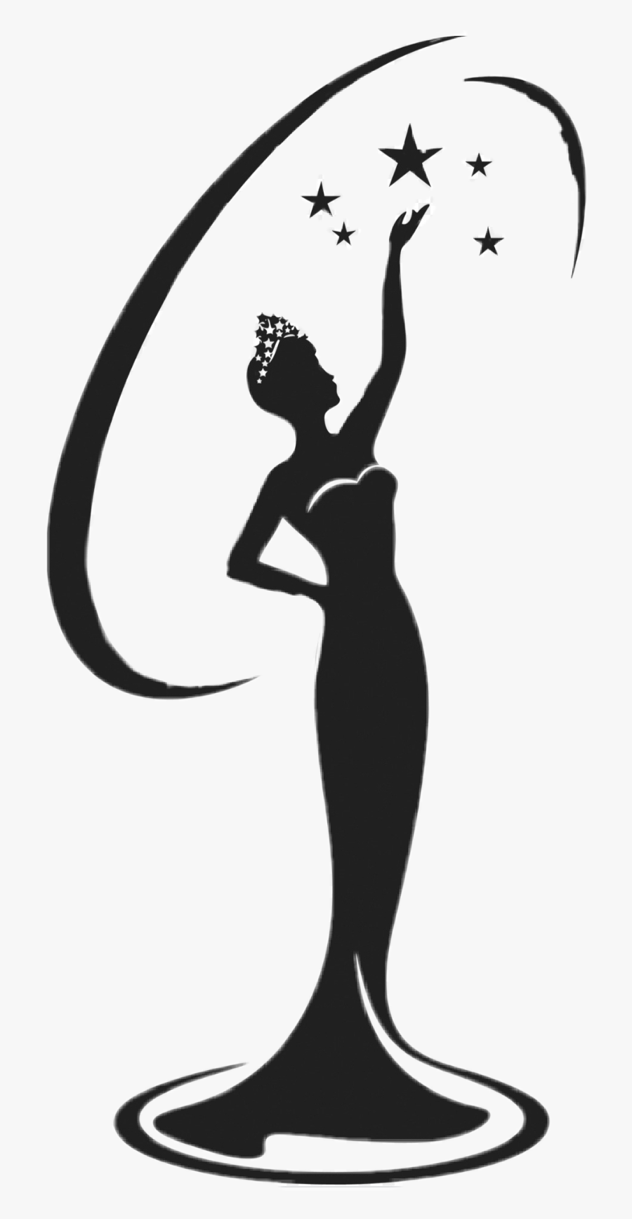 Transparent Oscar Trophy Png - Miss Universe 2019 Logo, Transparent Clipart