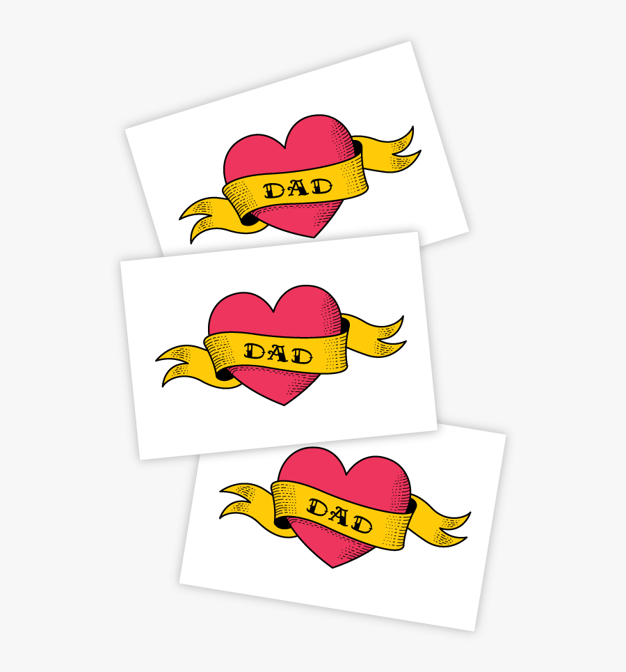 Love Dad"
 Class= - Love Dad Tattoo Png, Transparent Clipart
