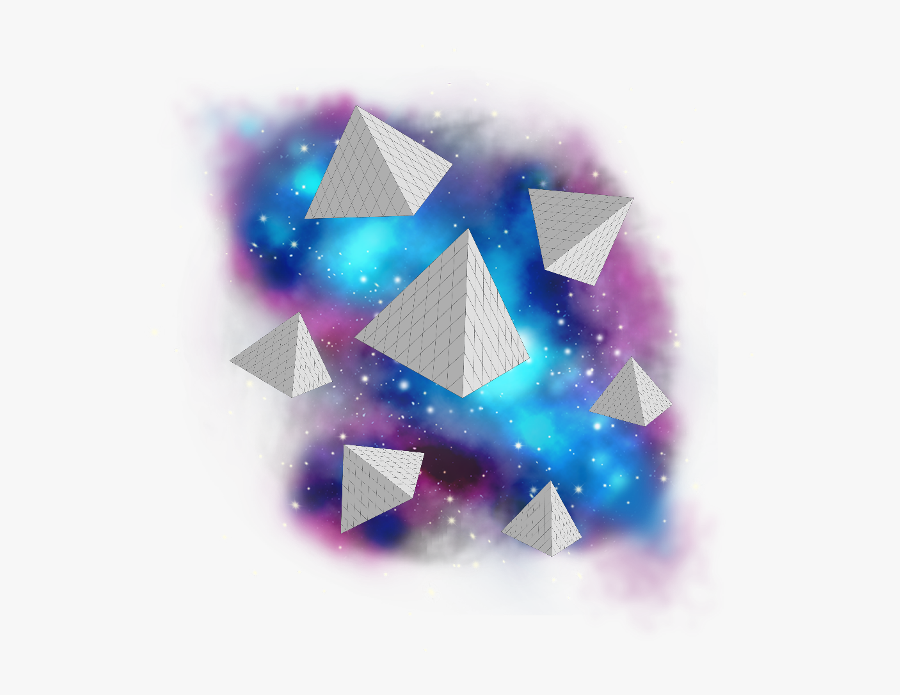 #ftestickers #geometricstickers #stardust #galaxy #triangle - Triangle, Transparent Clipart