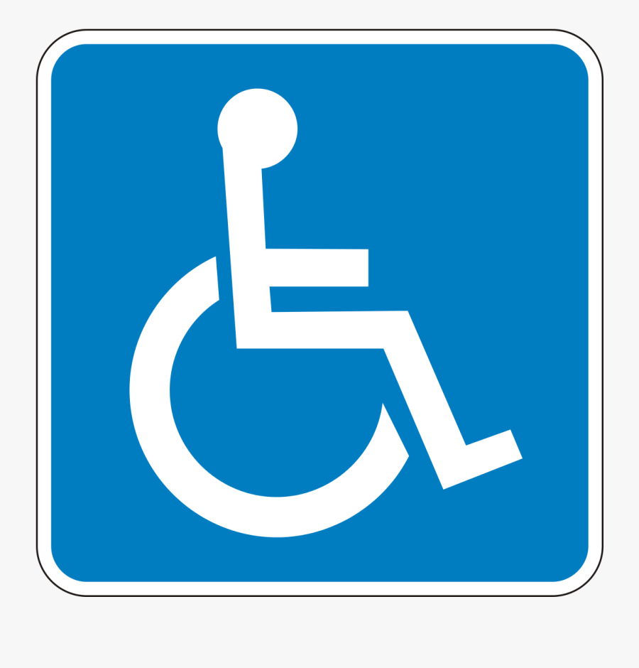 Disabled Handicap Symbol Png - Handicapped Sign, Transparent Clipart