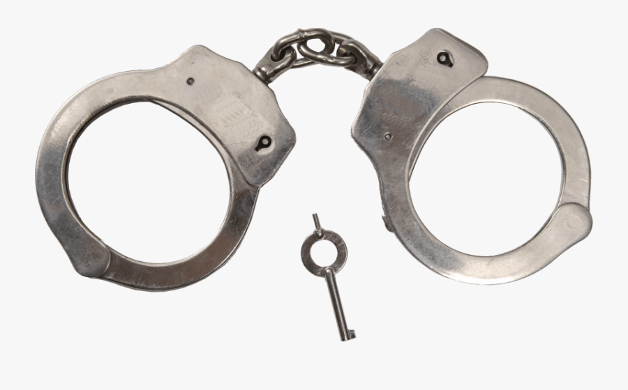 Classic Metal Handcuffs Png - Handcuff Police Png, Transparent Clipart