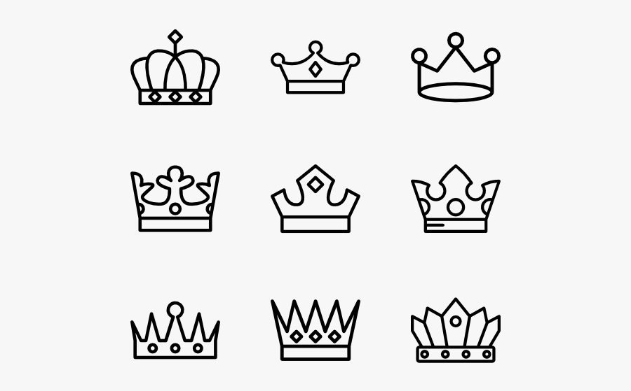 Icons Free Vector - King Crown Drawing Small, Transparent Clipart
