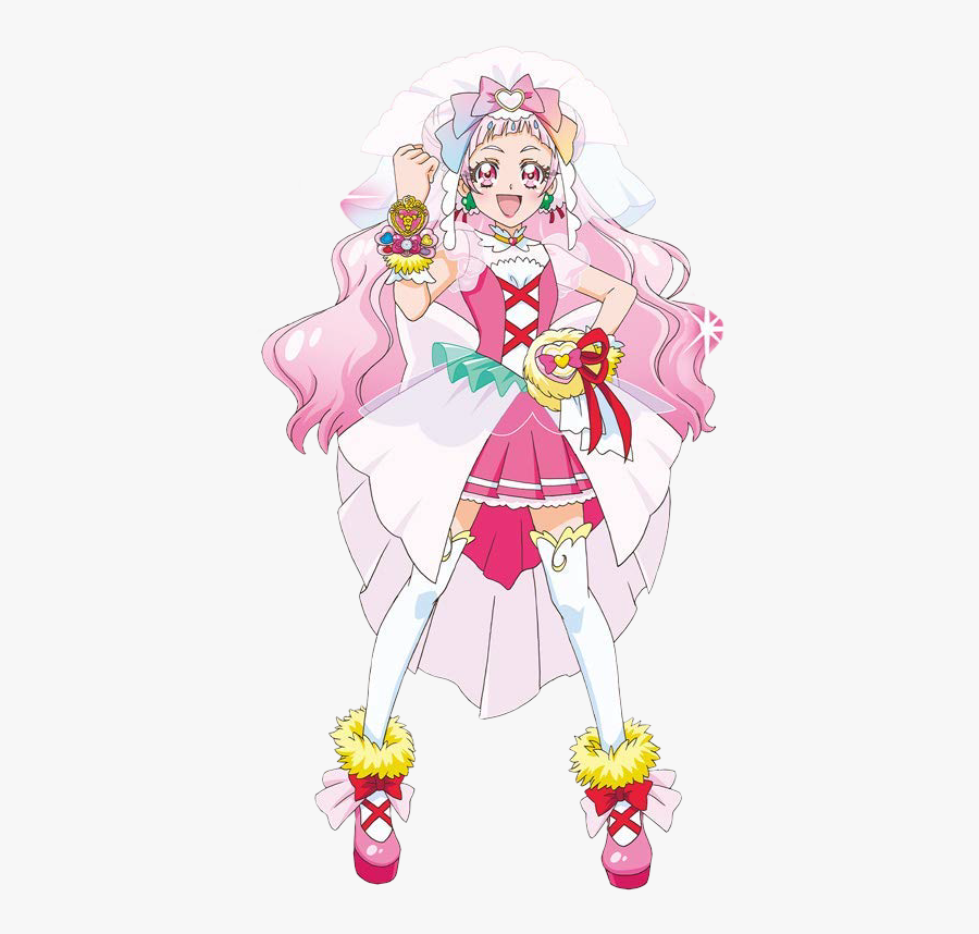 Anime, Hugtto Precure, Cure Yell, Nono Hana, Cheerful - Hugtto Precure Cure Yell, Transparent Clipart