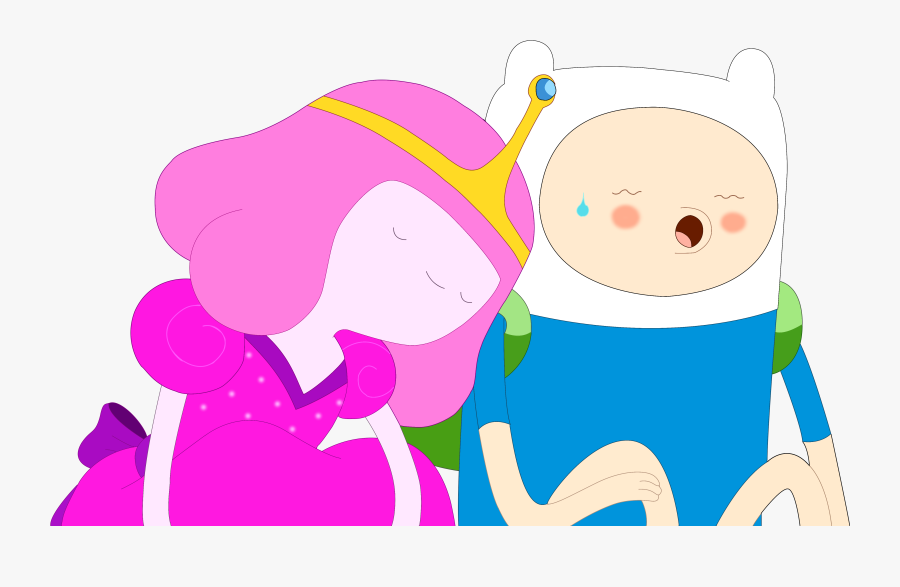 Shoulder Lean Vector, Stayed Up All Night - Finn And Princess Bubblegum Sad, Transparent Clipart