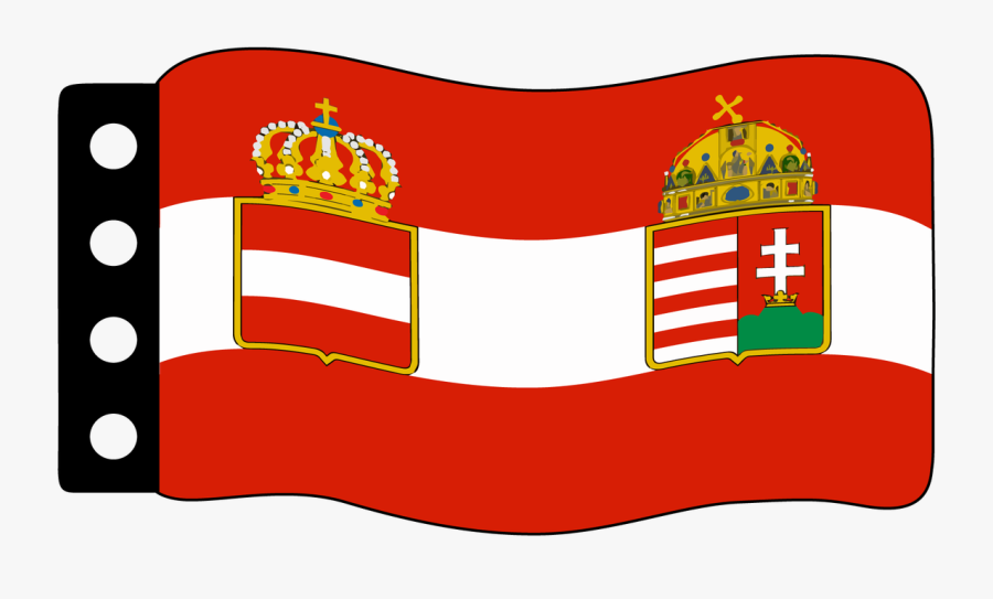 Austria-hungary War Flag - Austria Hungary Flag, Transparent Clipart