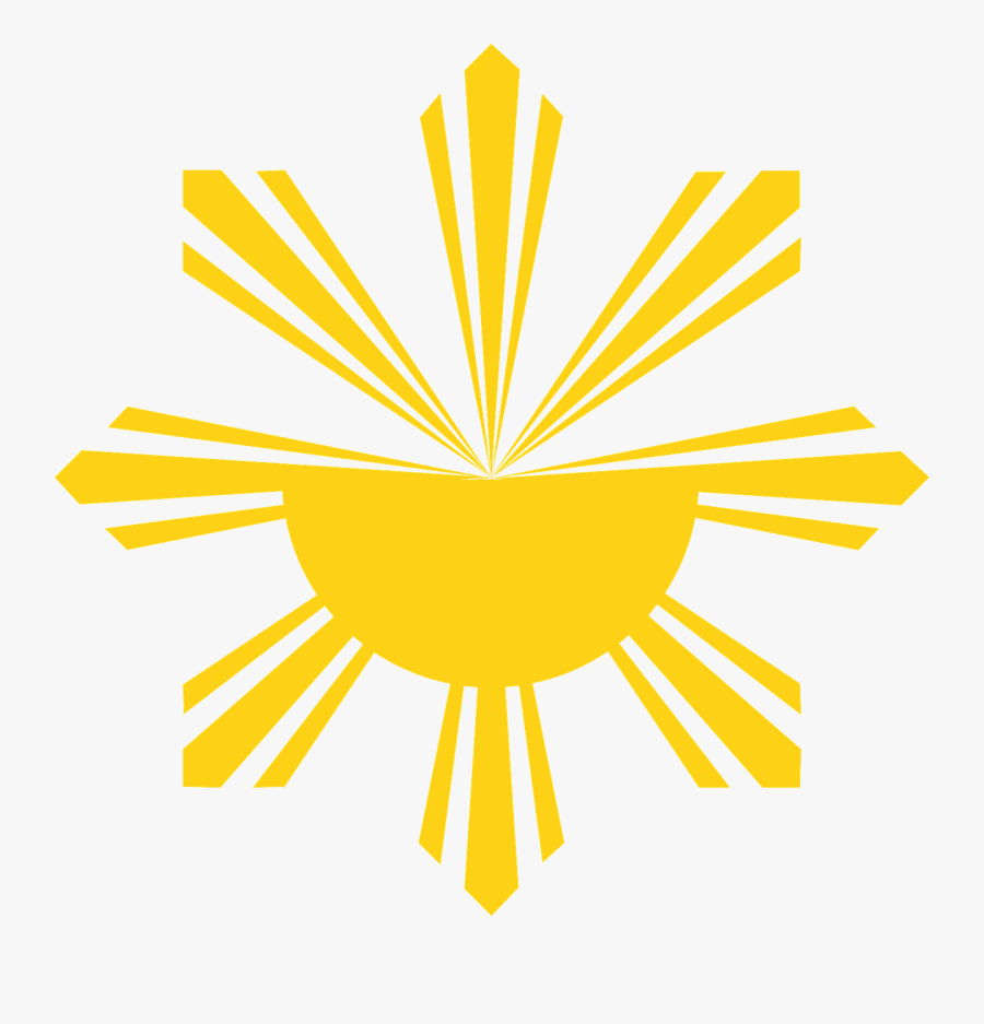 Sunrays Rays Shine Free - Philippine Flag Sun Face, Transparent Clipart