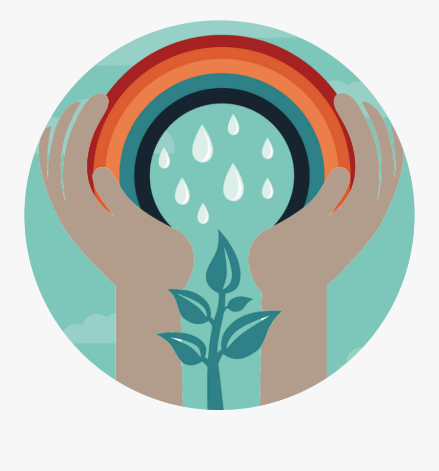 Water Conservation - Save Water With Rainbow, Transparent Clipart