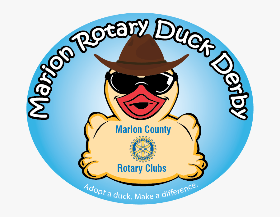 Marion Rotary Duck Derby - Duck Derby, Transparent Clipart