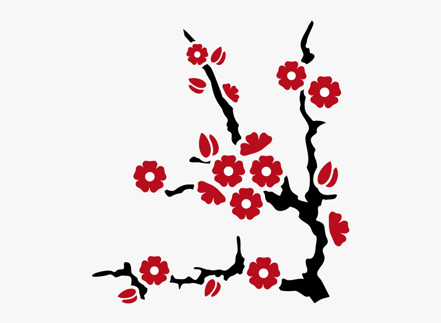 Culture Of Japan Cherry Blossom - Japanese Cherry Blossom Pattern, Transparent Clipart