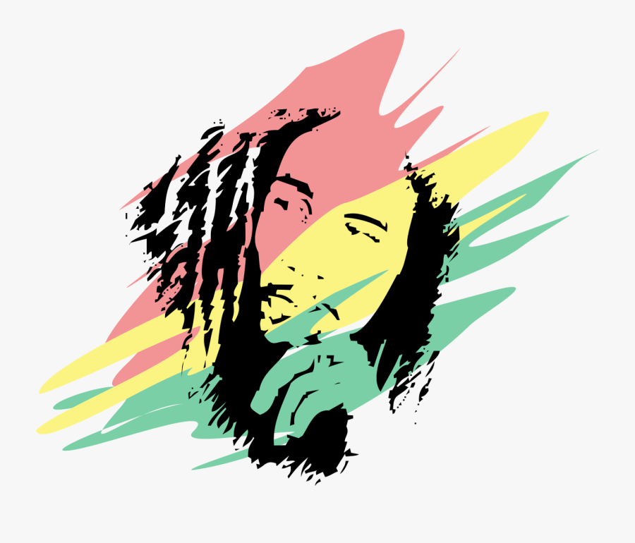 Bob Marley Vector Free, Transparent Clipart