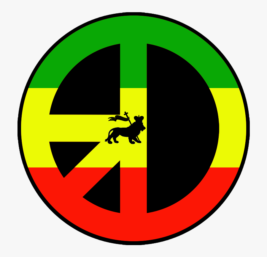 Clip Art Rastafarian Flag In Clipart - Peace Reggae, Transparent Clipart