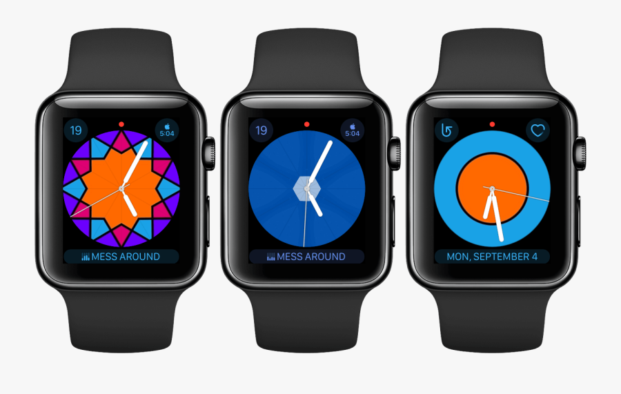 Clip Art New Watch Face - Apple Watch Kaleidoscope Face, Transparent Clipart