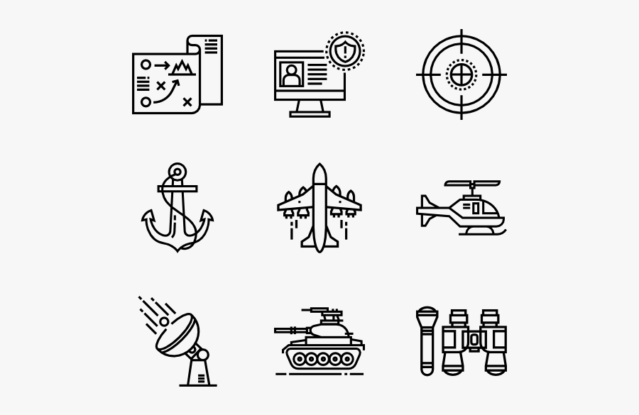 Clip Art Millitary Icons - School Icon Vector Png, Transparent Clipart