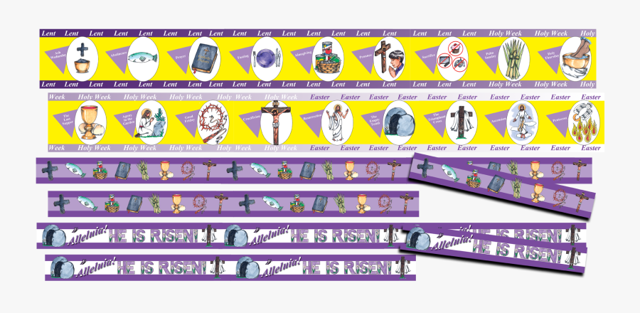 Purple Holy Week Background, Transparent Clipart