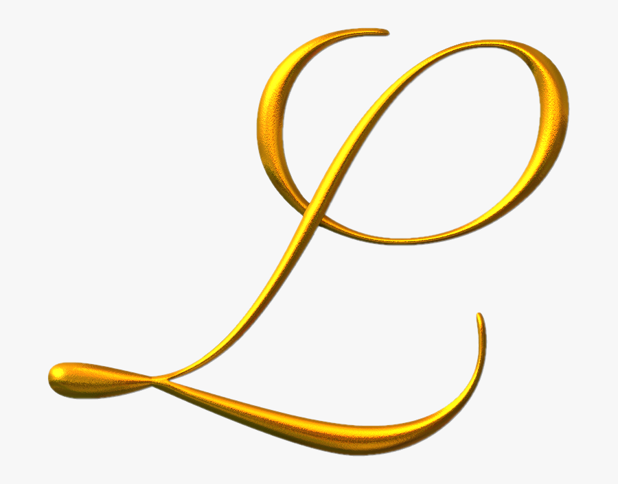 L Clipart Initial - Gold Letter L Png, Transparent Clipart