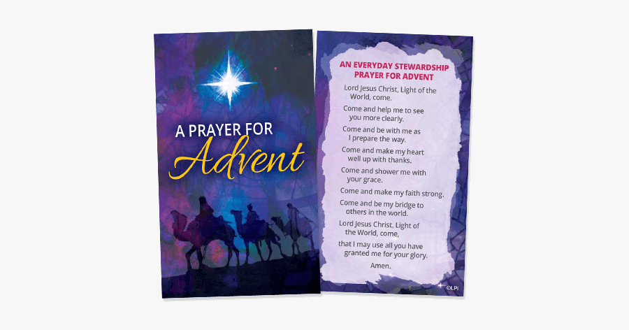 Advent Prayer Card - Poster, Transparent Clipart