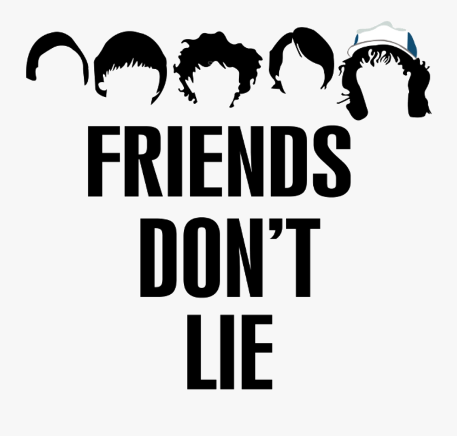 ##stranger #things #eleven #mike #friends #dont #lie - Silhouette Stranger Things Clipart Black And White, Transparent Clipart