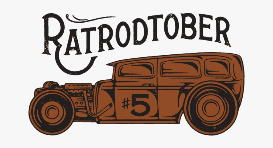 Ratrodtober Car For Website Banner - Vintage Car, Transparent Clipart