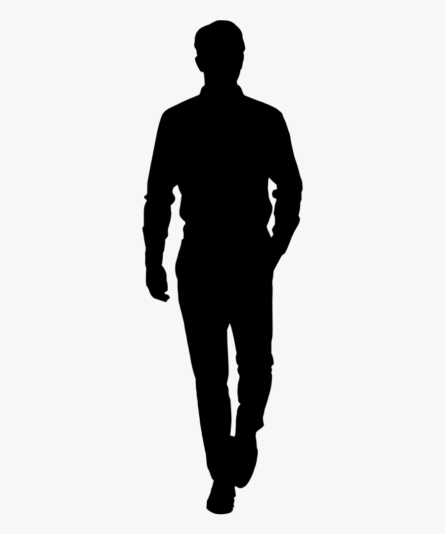 Transparent Man Walking Silhouette Png - Silhouette Of Man Running ...