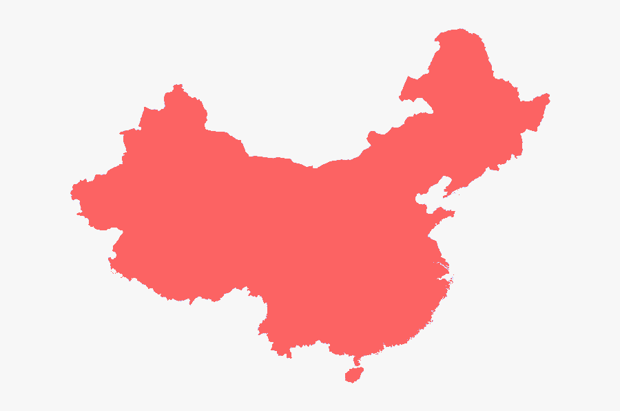 China Transparent Shape - China Map Vector Png, Transparent Clipart