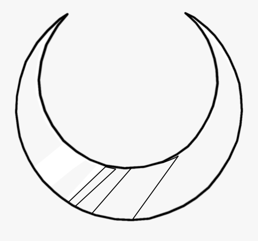 Crescent Moon Lineart - Crescent Moon Line Drawing, Transparent Clipart