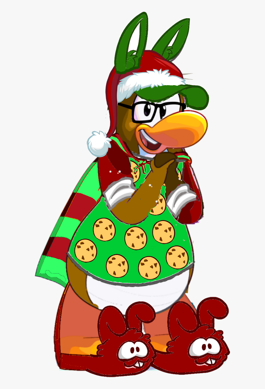 Tra Ugly Sweater Custom2 - Club Penguin Funny, Transparent Clipart