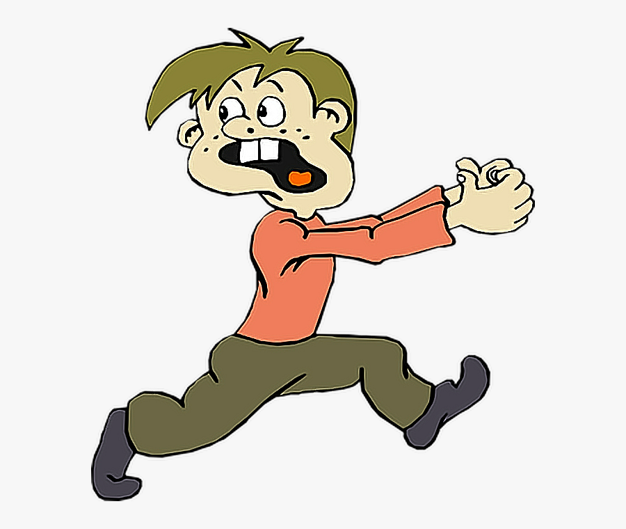 Run Race Scared Shocked Cartoon - Running Away Clipart , Free ...