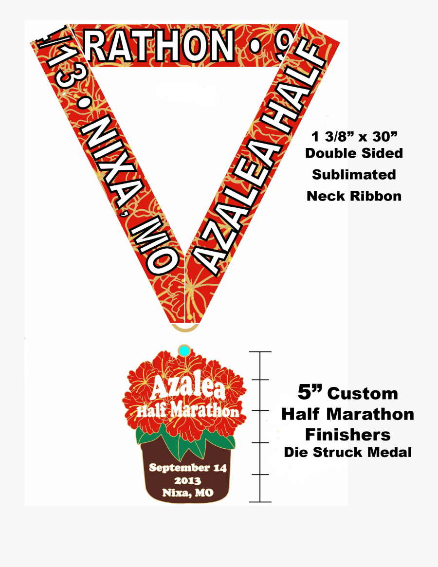 2013 Azalea Run Finishers Medal - Illustration, Transparent Clipart