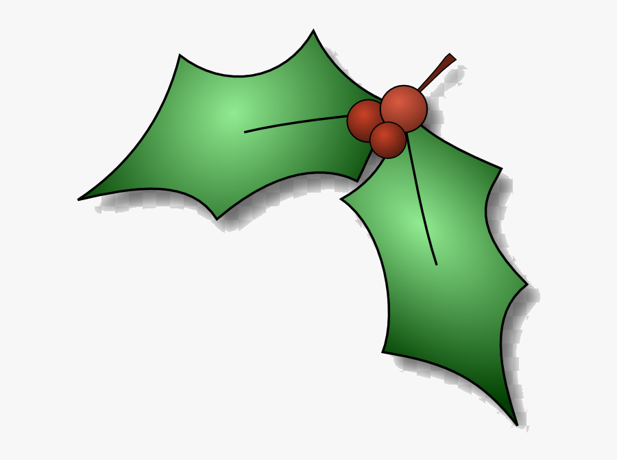 Holly Leaf Plant Graphics Transparent Image Clipart - Christmas Holly Clip Art, Transparent Clipart