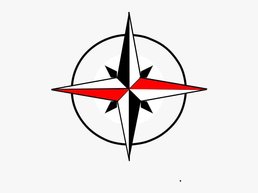 Compass Png Red - North South East West Clipart, Transparent Clipart