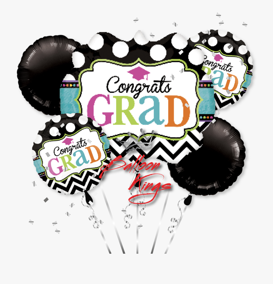 Congrats Graduation Chevron Bouquet - Congrats Grad, Transparent Clipart