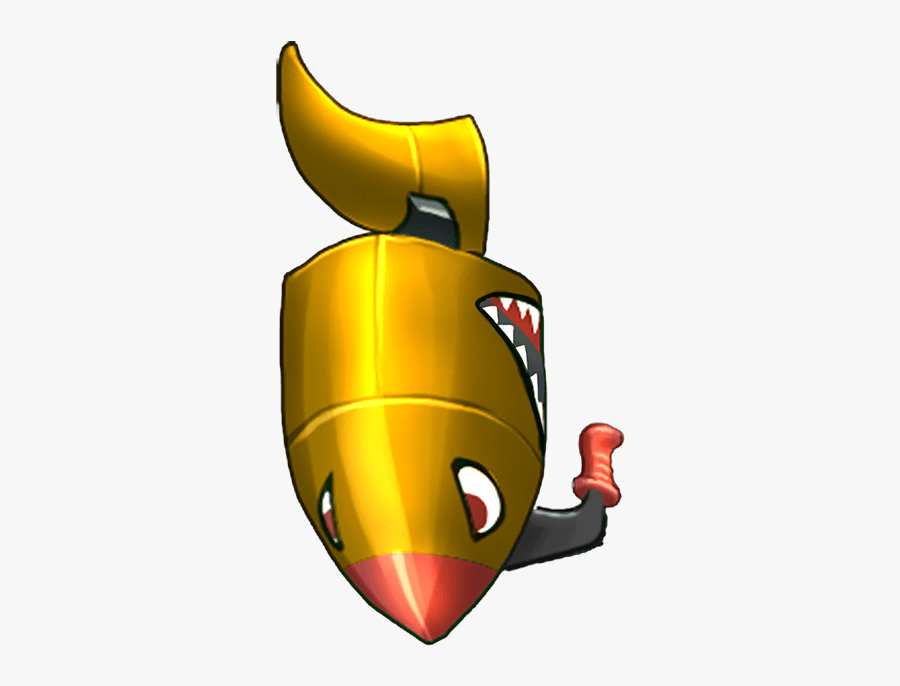 Golden Shark Jetpack, Transparent Clipart