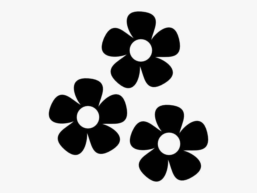 Flower Icon Black And White, Transparent Clipart