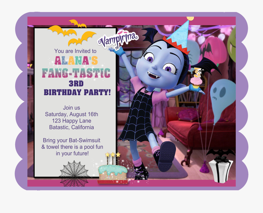 Vampirina Invitations, Transparent Clipart