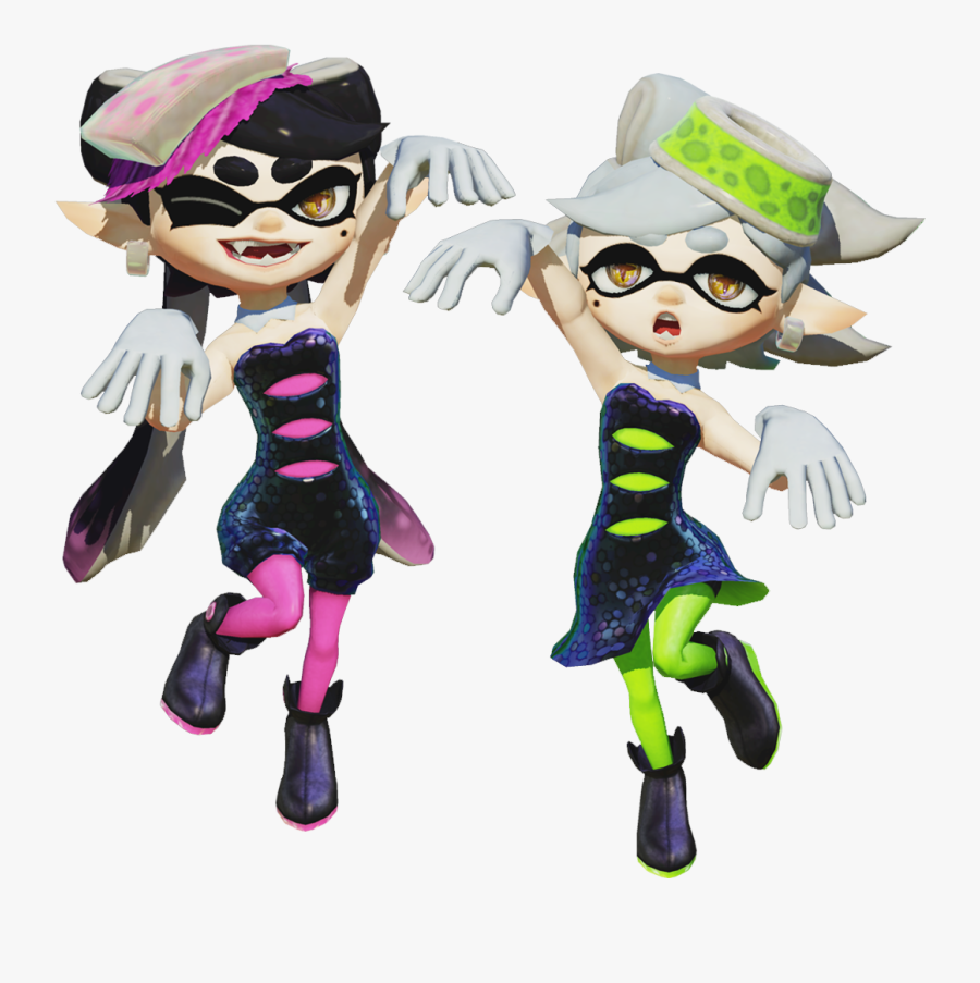 Splatoon 2 Squid Video Game - Squid Sisters Pose , Free Transparent