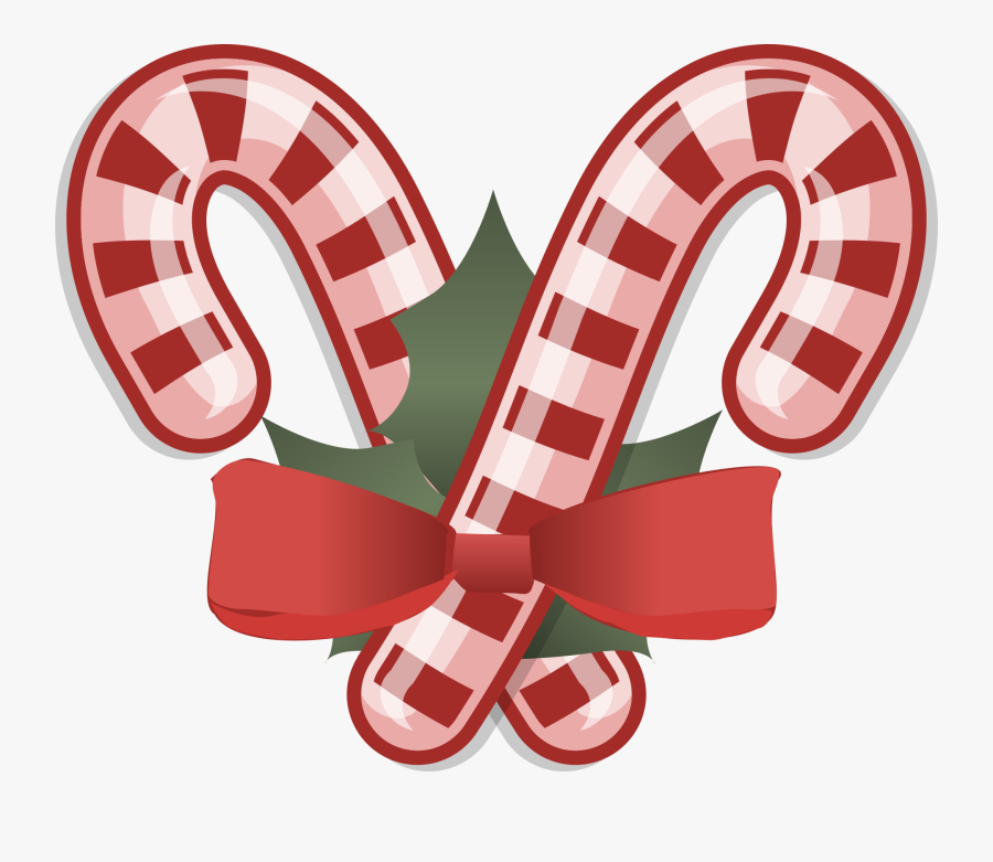 Christmas Candy Canes, Transparent Clipart