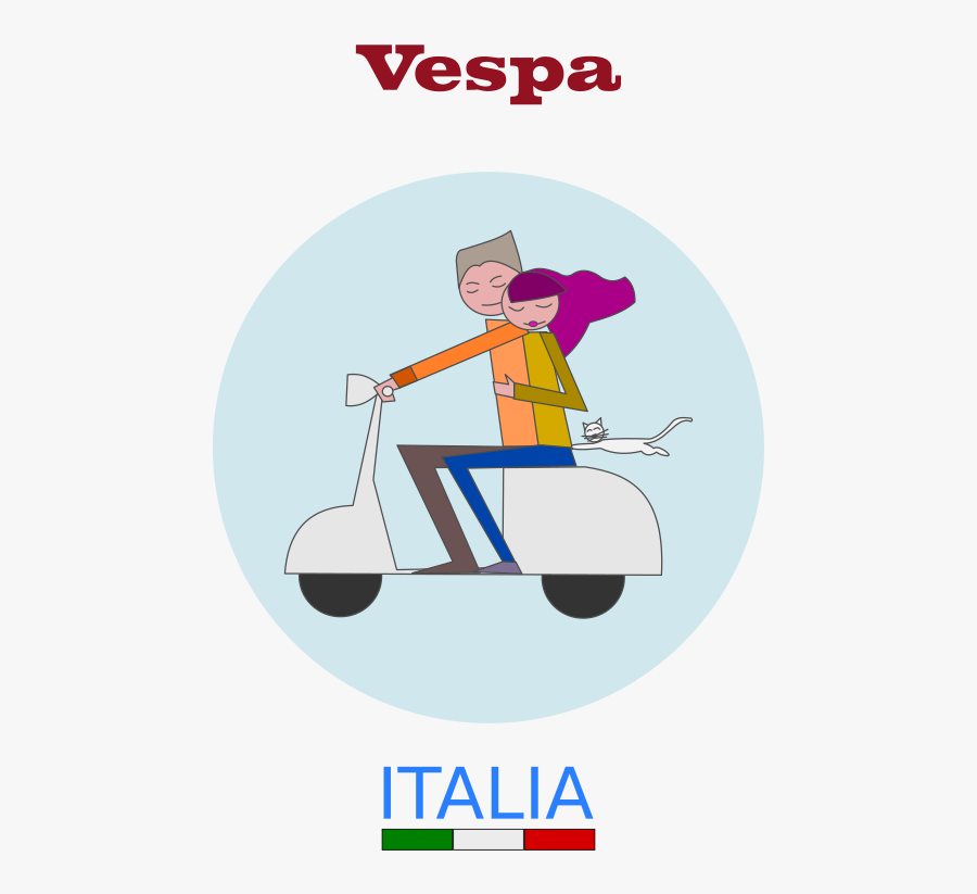 Vespa Clip Art, Transparent Clipart