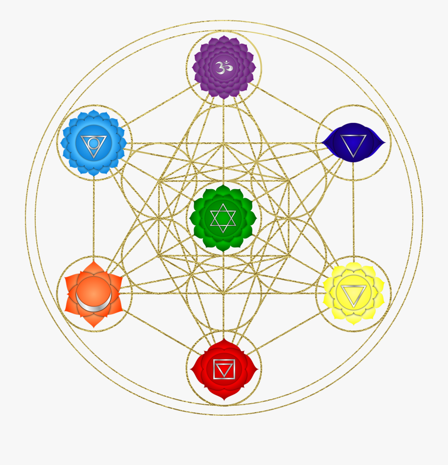 4500×5400 Design Metatrons Cube Chakras - Simple Metatron Cube, Transparent Clipart