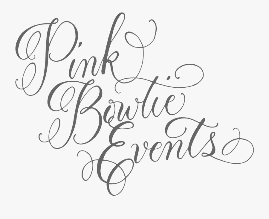 Bowtie Drawing Small - Calligraphy, Transparent Clipart