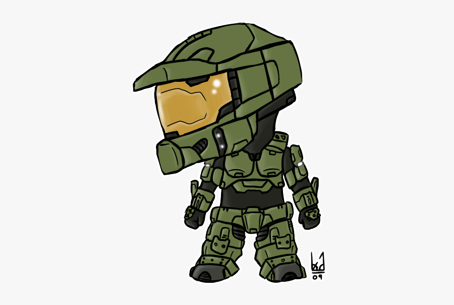 Collection Of Free Halo Drawing Chibi Download On Ui - Halo Master Chief Chibi, Transparent Clipart